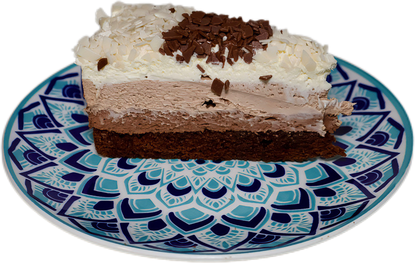 Трилогия (бял, млечен и черен шоколадов мус)