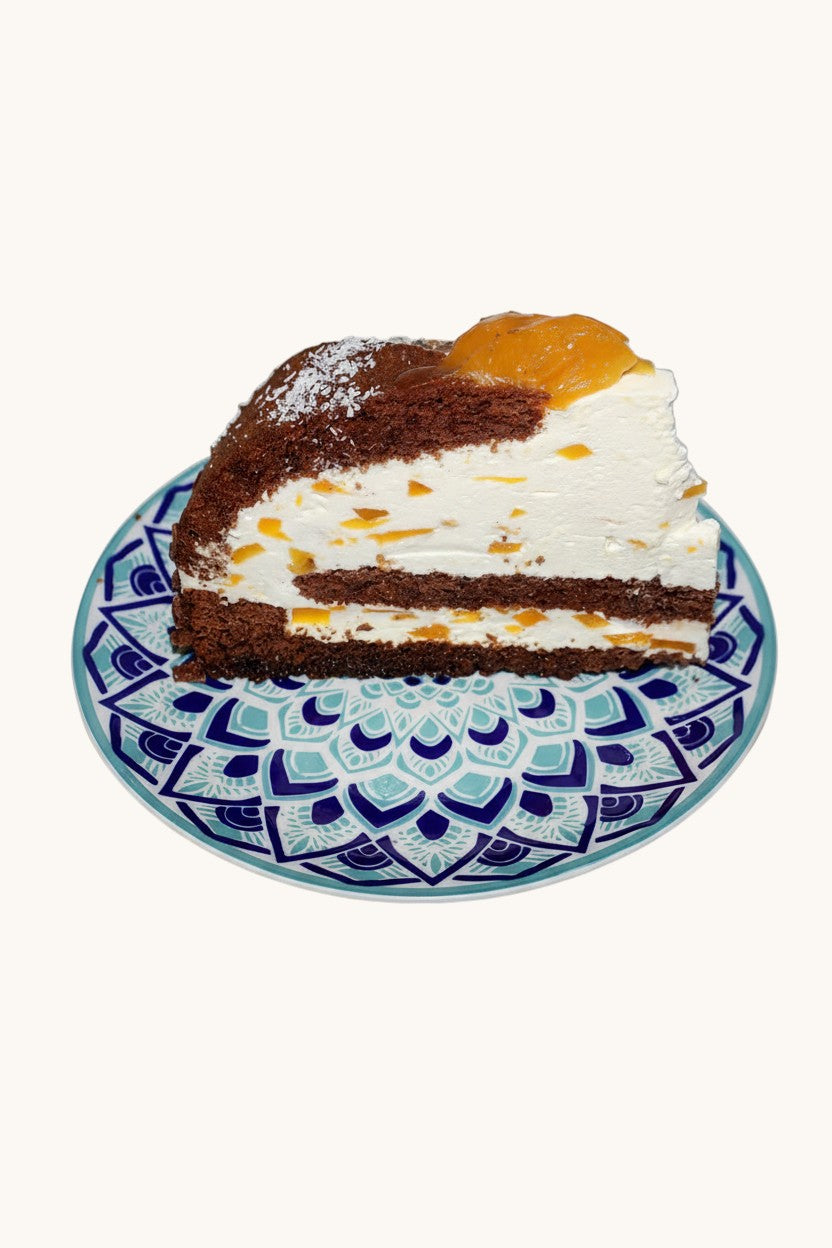 Вулкан (какао, сметана, плодове)